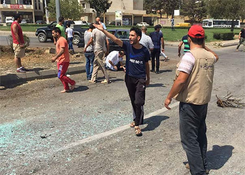 Una bomba estalló en la rotonda de Ksara en la ciudad de Zahle Una mujer muerta y once heridos en una explosión en el este de Líbano